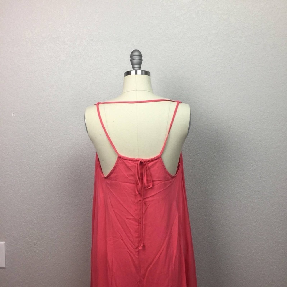 BNWT! LOVESTITCH Coral Asymmetrical Dress Size M/L - Picture 3 of 6